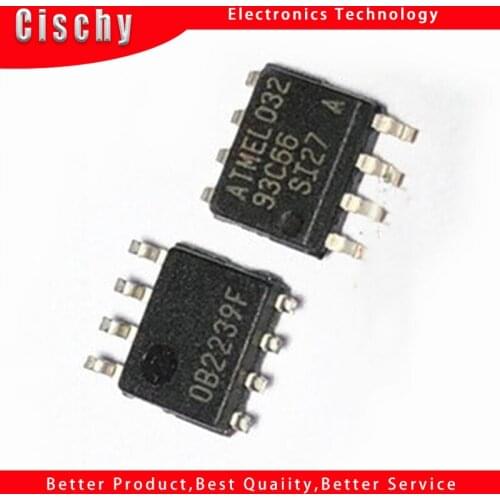10PCS AT93C66A SOP-8 93C66A SOP 93C66 SOP8 AT93C66 AT93C66A-10SU-2.7 EEPROM 2.5 V to 5.5 V 4K