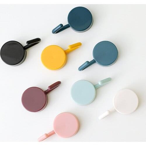 10Pcs Wall Storage Small Hanging Hook Free Punching Kitchen Bathroom Bedroom Multifunctional Sticky Hooks Home Wall Hook
