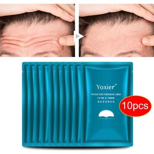 Forehead Line Removal Patch Anti-Wrinkle Anti-Aging Forehead Firming Mask Frown Lines Treatment Stickers Lifting Skin Care 10pcs
