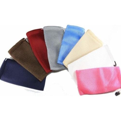 100pcs CBRL shipping mesh drawstring pouches jewelry gift pouches bags custom logo for earphone bag jewelry bag