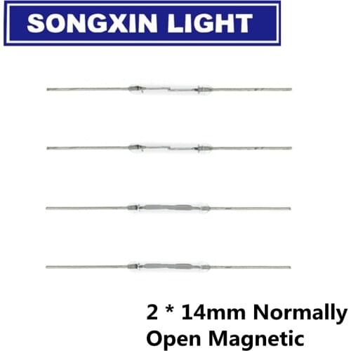 1000pcs N/O Reed switch Magnetic Switch 2 * 14mm Normally Open Magnetic Induction switch MODU