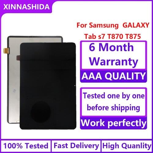 11.0" For Samsung Galaxy Tab S7 LCD Display Touch Screen Digitizer Panel Assembly For Samsung Tab S7 SM-T870 T875 T876B Lcd