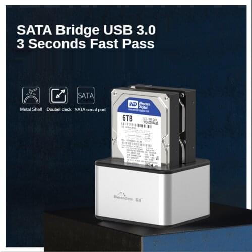 2.5" 3.5" USB 3.0 Dual Dock SATA HDD Enclosure Caddy Case Hard Drive Disk HDD Docking Station