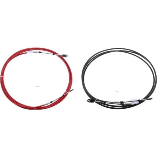 2 Pcs 14Ft Boat Marine Throttle Shift Control Cable For Yamaha Outboard Red / Black Boat Accessories Marine