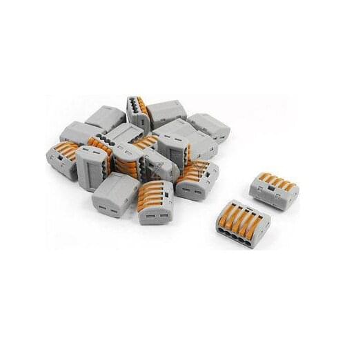 20Pcs 5 Cond Circuit Board Connector Lever Terminal Block AC 250V 32A
