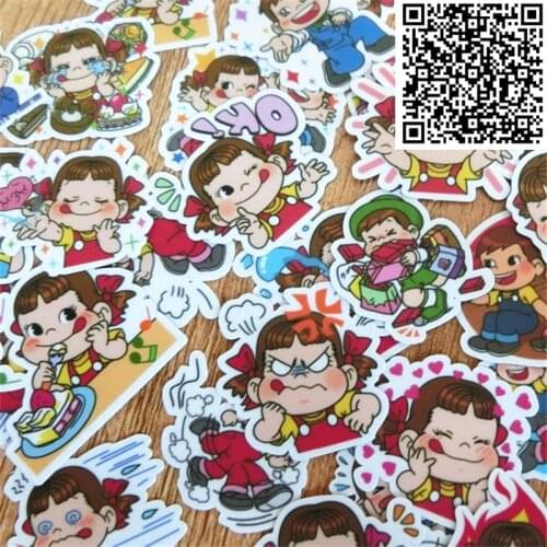40 Pcs Cartoon baby DIY Notebook Stickers Small Size Cartoon Scrapbooking Decorative Korean Style Sticker For Laptop Children