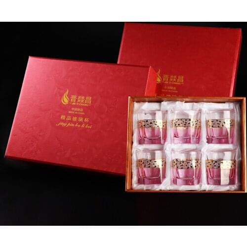 6oz Phnom penh whisky cup Hot sale clear glass shot glass cocktail whisky glasses shot whisky glass cup set