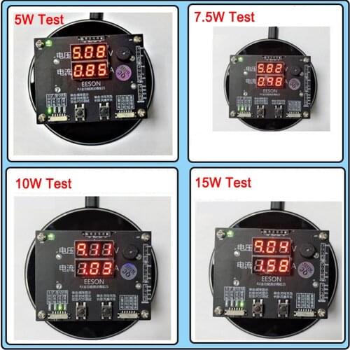 Auto Wireless Charger Smart Detector for Apple Samsung Galaxy Watch Wireless Chargers Tester Wireless Charging Voltmeter Monitor