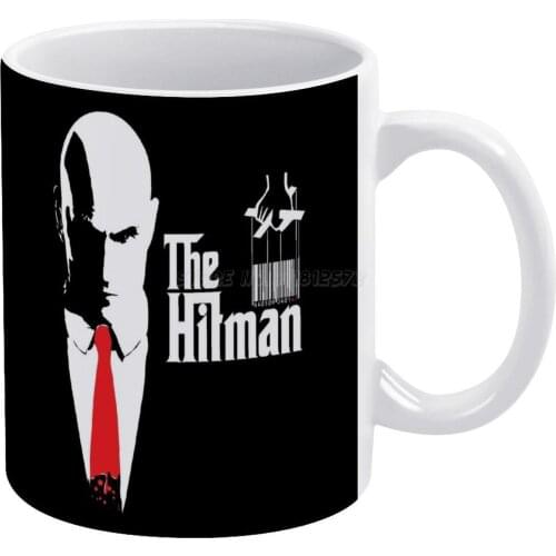 The Hitman White Mug 11oz Ceramic Tea Cup Coffee Mug Friends Birthday Gift Hitman Gamer Gaming Geek Nerd Code 47 Video Games Esp