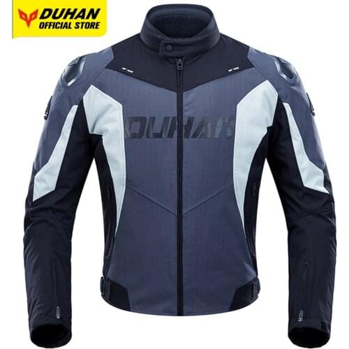 DUHAN Mens Motorcycle Jacket Moto Racing Jacket Waterproof Cycling Jacket Motocross Protective Gear Detachable Thermal Liner