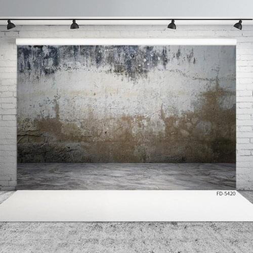 Photography Background Cement Wall Vinyl Cloth Photobooth Backdrops for Baby Children Portrait Pets Toy Photocall Fond Photo
