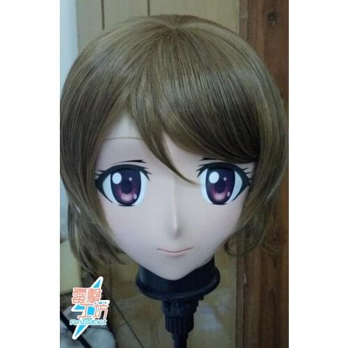 KM91845)Top Quality Handmade Female Resin Crossdress Outfit Cosplay Lovelive Japanese Role Play Anime Kigurumi Mask Crossdresse
