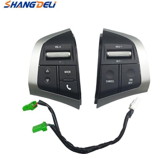 Car Steering Wheel Cruise Control Switch Audio Volume Button Switch For Isuzu D-Max Mux