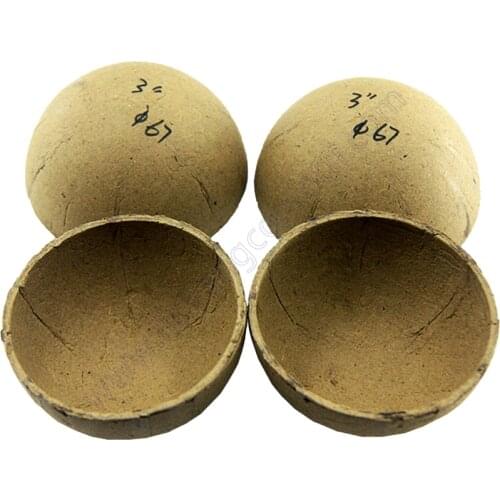 1 carton 1000pcs Display Shell Material 3 inch Paper Hemisphere Shell Casing round Display Shell Cover