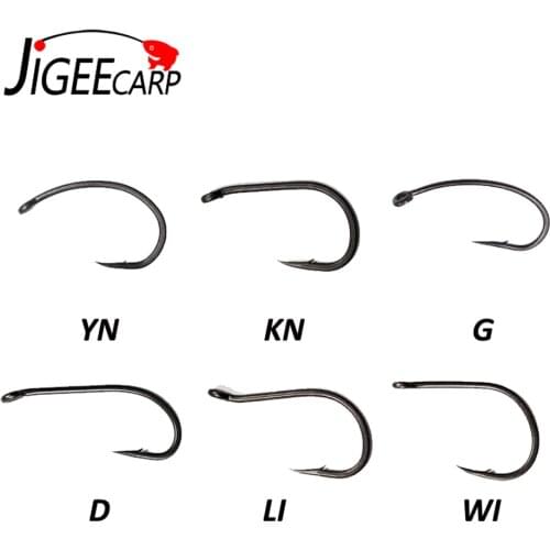 30pcs Carp Fishing Hooks Coating Carp Hooks High Carbon Steel Fishhooks Matt Black with Microass Barb Chod Rigs Hair Rigs Hooks