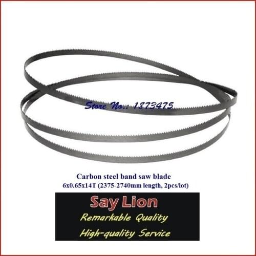 6x0.65x14T; (2375/2450/2465/2480/2548/2560/2690/2740mm length 2pcs/lot); wooden cutting, customer-tailor; carbon steel band saw