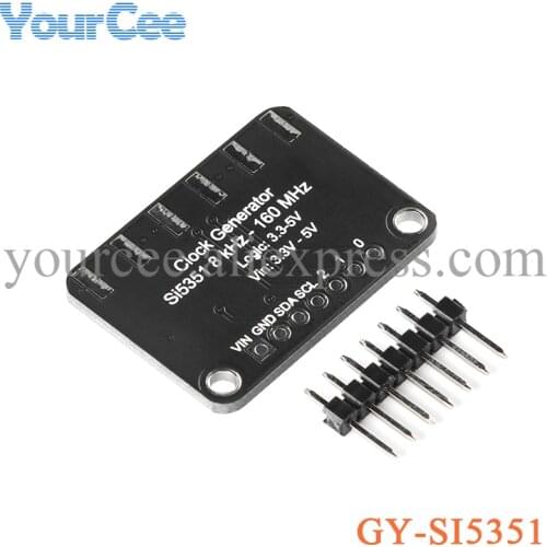 Si5351 Clock Signal Generator Module High Frequency Signal Square Wave Clock Gen Breakout Board 25MHz Crystal Controller Signal