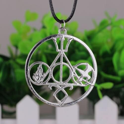 N353 Classic movie bones of the city five-in-one double-sided three-dimensional necklace