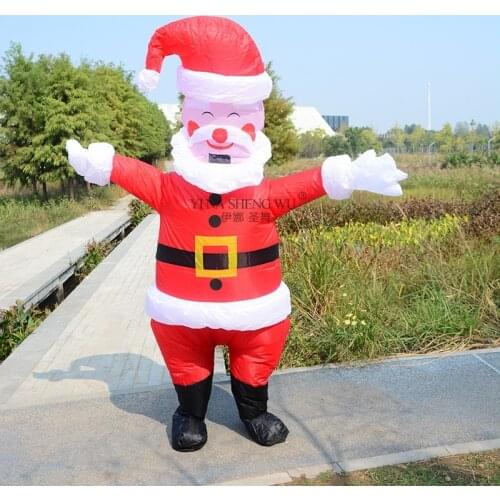 Festival Stage Performance Inflatable Clothes Adult Santa Claus Cartoon Doll Cosplay Costumes New Makeup Costumes Props Unisex