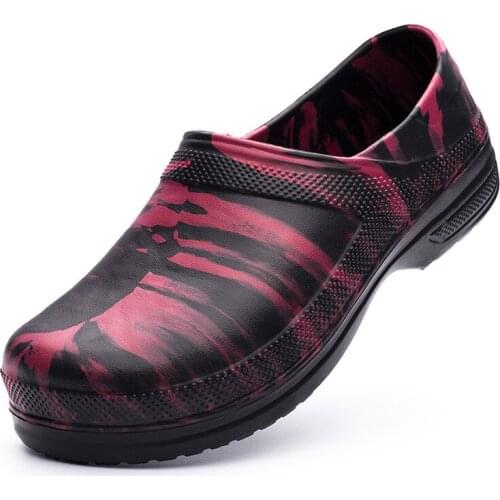 NiceHotel Kitchen Clogs Non-slip Waterproof Oil-proof Work Shoes Resistant Cook Chef Shoes For Men Sandals Plus Size