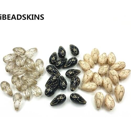 New arrival! 20x11mm 380pcs Acrylic Hot stamping Drop-shape beads for Necklace,Earrings parts,hand Made Jewelry DIY