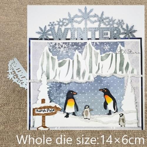 New Design Craft Metal Cutting Die snowflake winter edge decoration scrapbook die cuts Album Paper Card Craft Embossing die cuts