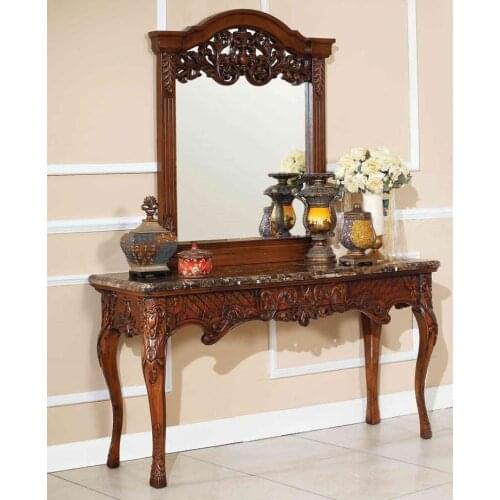 New design hand carved console table mirror for home furniture hotel furniture Miroir de table pour meubles de maison GH190