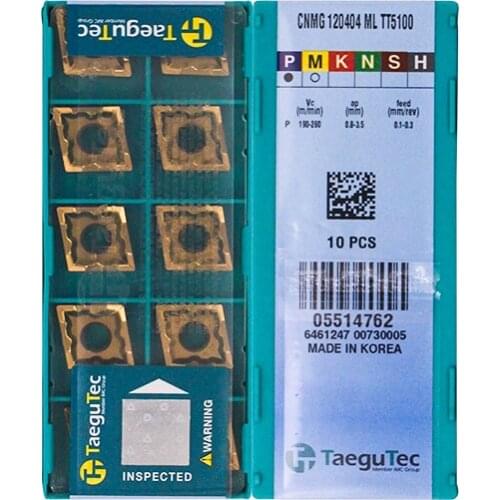 Original CNMG120404-ML TT5100 Carbide Inserts Milling Insert Lathe CNC Tools For Turning Insert
