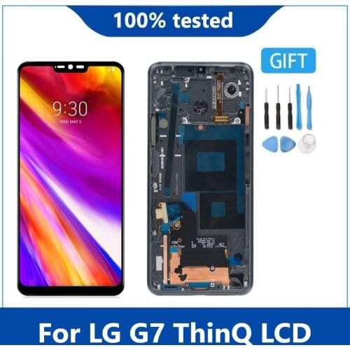 Original Display 6.1"For LG G7 ThinQ LCD Touch Screen Digitizer Assembly For LG G7 G710EMW Display For LG G7 Lcd with Frame