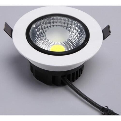Factory promotion price Super Bright 9W 12W Dimmable LED Spot light Recessed COB led ceiling down lamp110V 220V With LED Driver