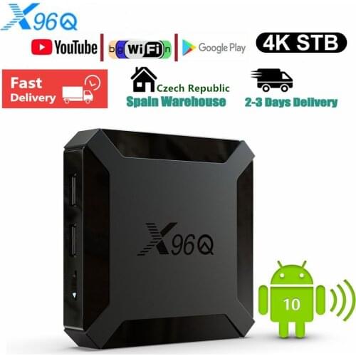 X96q TV BOX Android 10 Allwinner H313 Quad Core 4K Smart tv box 2.4GWifi Support Youtube X96Q Set Top Box