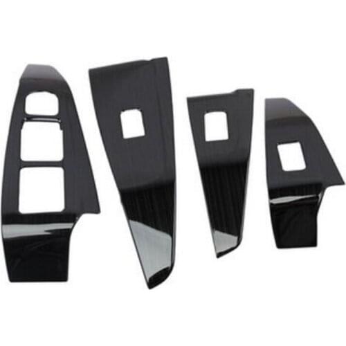 Tonlinker 4 PCS Car Styling ABS Chrome Window Lift Button Decorative Light Box Case Stickers for Chevrolet TRAX 2014 Accessories