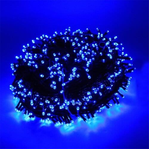 Outdoor LED Christmas String Lights DC24V Villa Garden Fence Christmas Decoration Lights String Wedding Party Fairy Garland