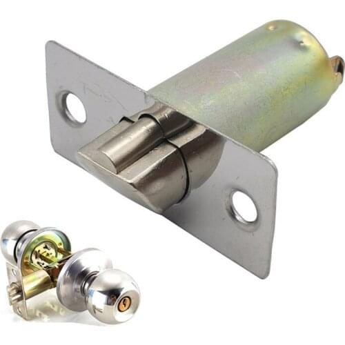 Universal Single Lockbody tongue latch 50mm Hole pitch Zinc Alloy Round Ball Door Knob Body Lock Core Lockcase repair Fittings