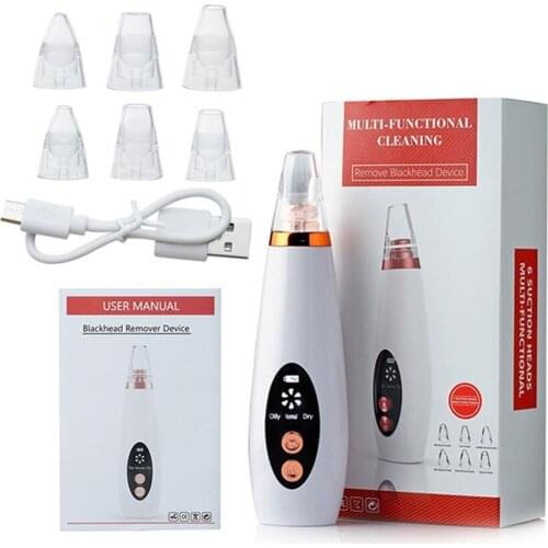 Blackhead Remover Face Deep Nose Cleaner T Zone Pore Acne Pimple Removal Vacuum Suction Facial Diamond Beauty Clean Skin Tool