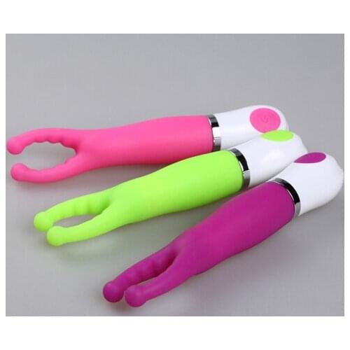 7 Speed G-Spot Vibrators Silent Waterproof Vibrating Breast Massager Nipple Clamps Dildo Vibrator Clitoral Nipple Stimulator Sex