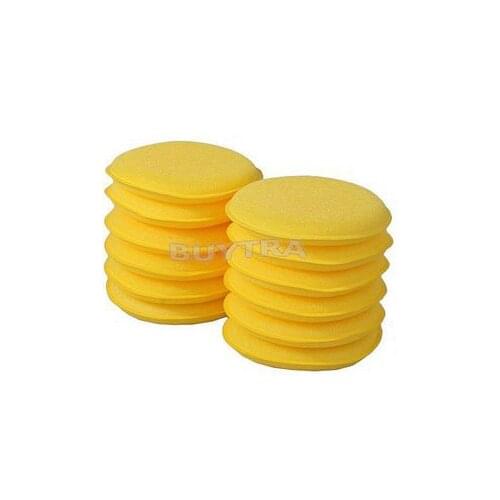 12pc Care Care Waxing Polish Wax Foam Sponge Applicator Pads For Clean Cars Vehicle