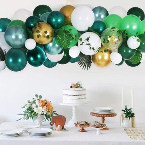 130pcs Safari Party Balloon Garland Kit Jungle Balloons Ivy Garland For baby boy Birthday Decoration Baby Shower Party Supplies