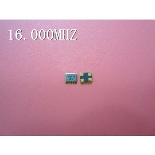 16MHz 3.2x2.5 3225 passive SMD quartz crystal oscillator good quality and ROHS 100pcs