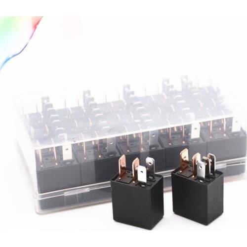 20pcs/Box DC 12V 24V 40A Rated Current 1NO 1NC SPDT 4/5 Pins Car Automotive Alarm Relay
