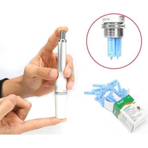 Acupunture Cupping Pen Medical Needles Tips Use for Pen Disposable Sterile Lancets Fleam Vent Drain Blood Lancet Dedicated