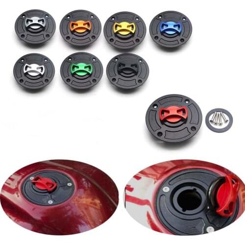 For Suzuki GSX600 1998-2001 GSXR600 750 1997-2003 SV650 1999-2002 Motorcycle CNC Aluminum Keyless Fuel Tank Gas Cap Cover
