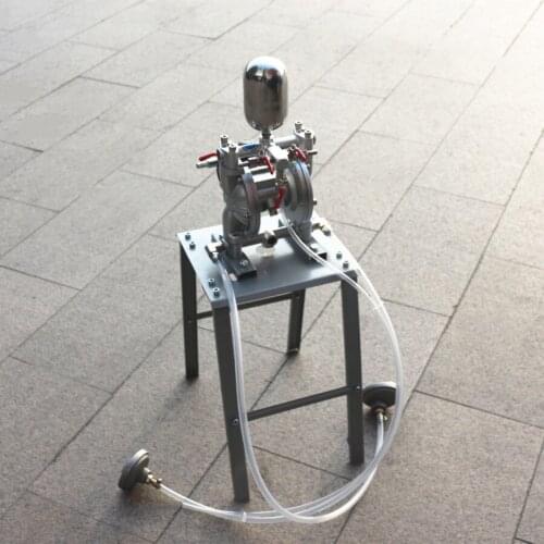 Double suction single output two color mixed PE pneumatic diaphragm pump paint pump double in single out paint pump