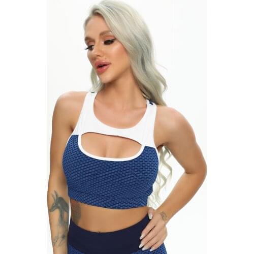 Hot Fitness Womens T-shirts Workout Yoga Vest Sports Bra Backless Solid Quick Dry Running Gym Sport bra Yoga Shirts Tank Top