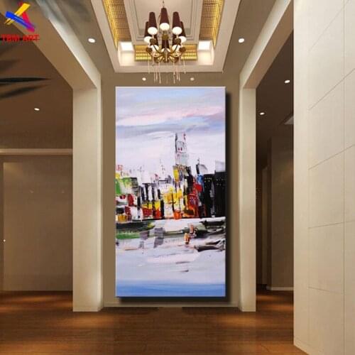 Thick Textured Picture Hand painted Modern Abstract Oil Painting on Canvas for Living Room Wall Art Home Decoration Gift SL002