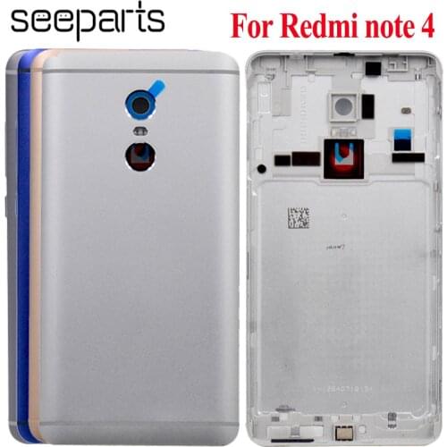 For Redmi Note 4 battery cover Spare Parts Back Battery Cover Door Housing For Xiaomi Redmi Note 4 Replacement Parts