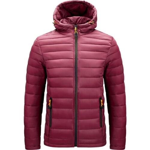 Mens Hooded Cotton Jacket Light Cotton Coat Parkas Men Outdoors Outwear Warm Jackets Winter Autumn Streetwear jaqueta masculino