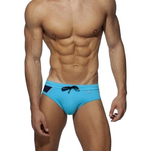 Mens Patchwork Beachwear 2021 Breathable Swimming Briefs Fashion Swimwear Men Low Waist Swim Trunks Sexy Mens Swiming Suits