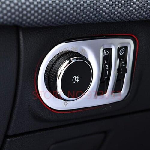 Stainless steel Matte Interior Headlight Switch Button Cover Trim For LHD Cruze 2017 2018 Styling Accessories