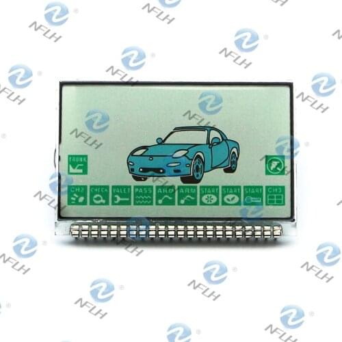 NFLH A9 LCD Display Screen For Russian Version Two way Car Alarm System Starline A9 lcd Remote Controller Keychain Key Fob 5.0